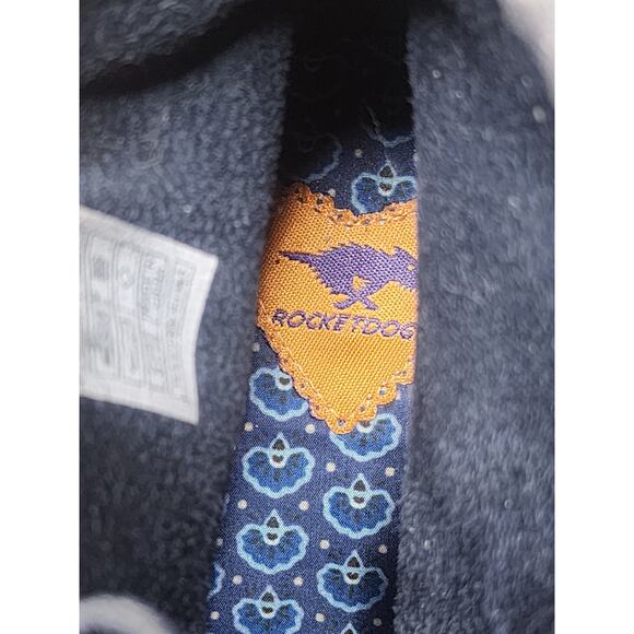 Rocket Dog Wedge Booties Blue Suede Moccasin Fringe Women's 8 - Picture 10 of 12